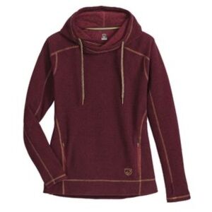 Noble Equestrian Ladies’ Autumn Cozy Cowl Fleece Pullover Large Riding Hooded